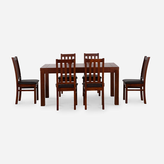 Comedor 6 Sillas Ñuble Caramelo Negro