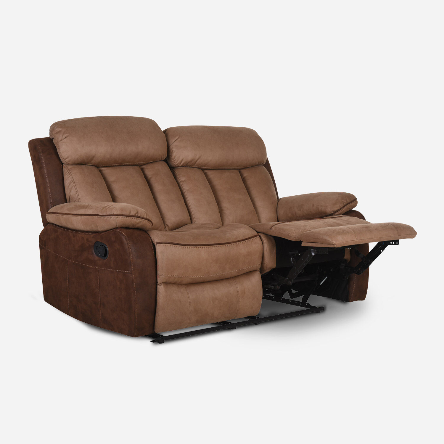 Sofá 2 Cuerpos Reclinable Moka