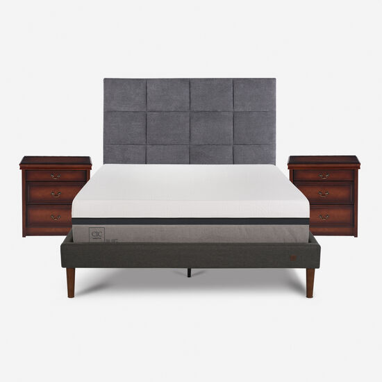 Cama Europea Curve 2 Plazas Balance + Set Támesis