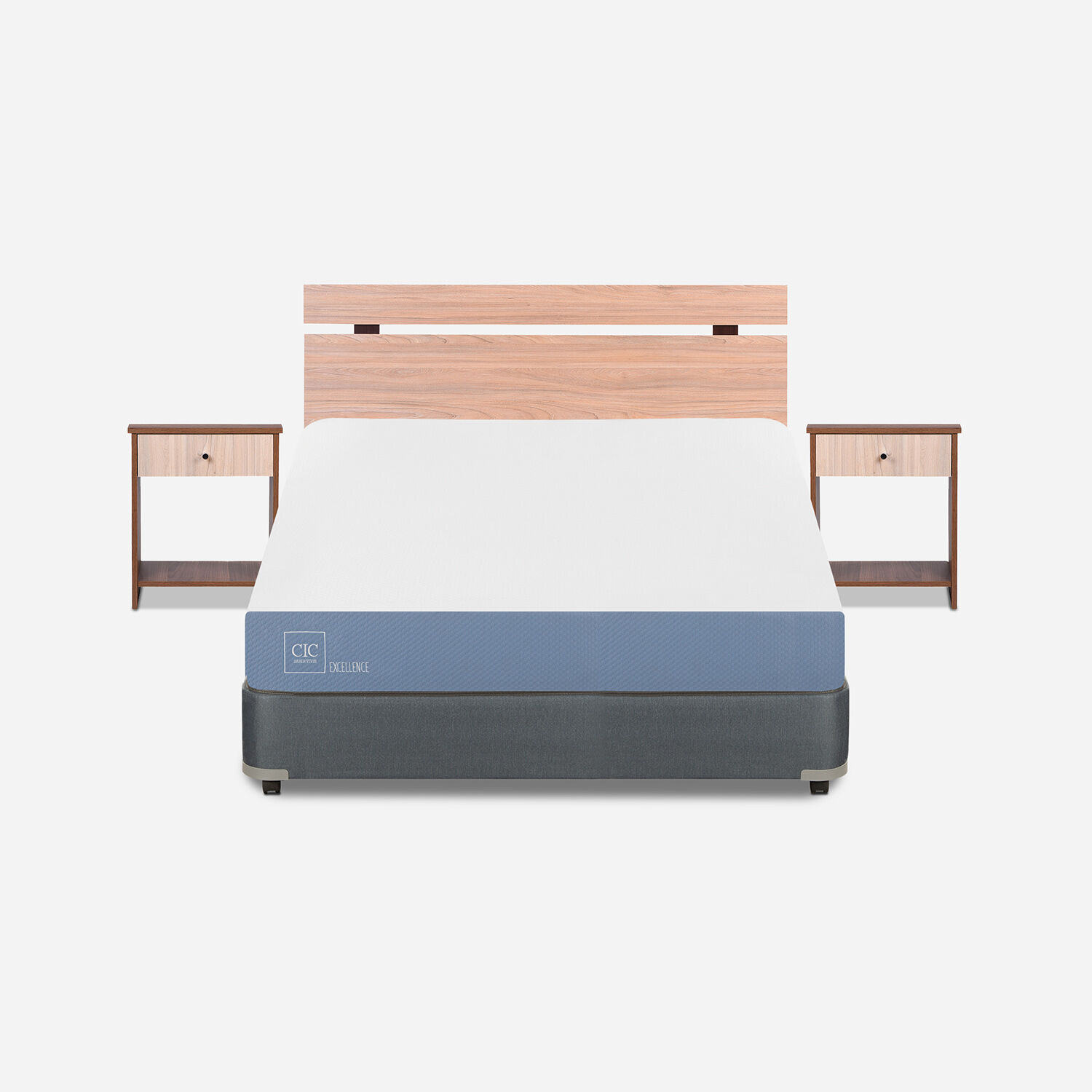 Cama Americana Full Excellence + Set Olmo