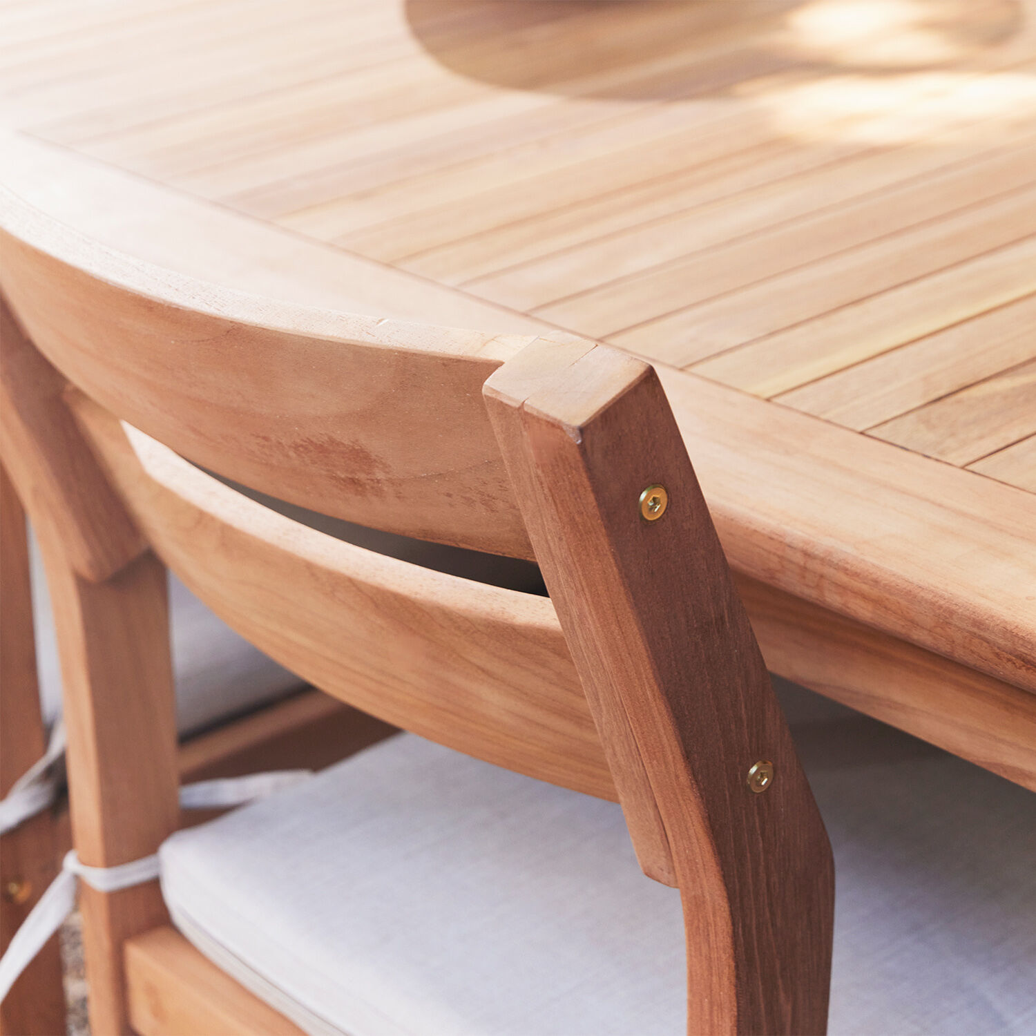 Juego de Comedor para Terraza Teka 4 Sillas 2 Sitiales Aruba