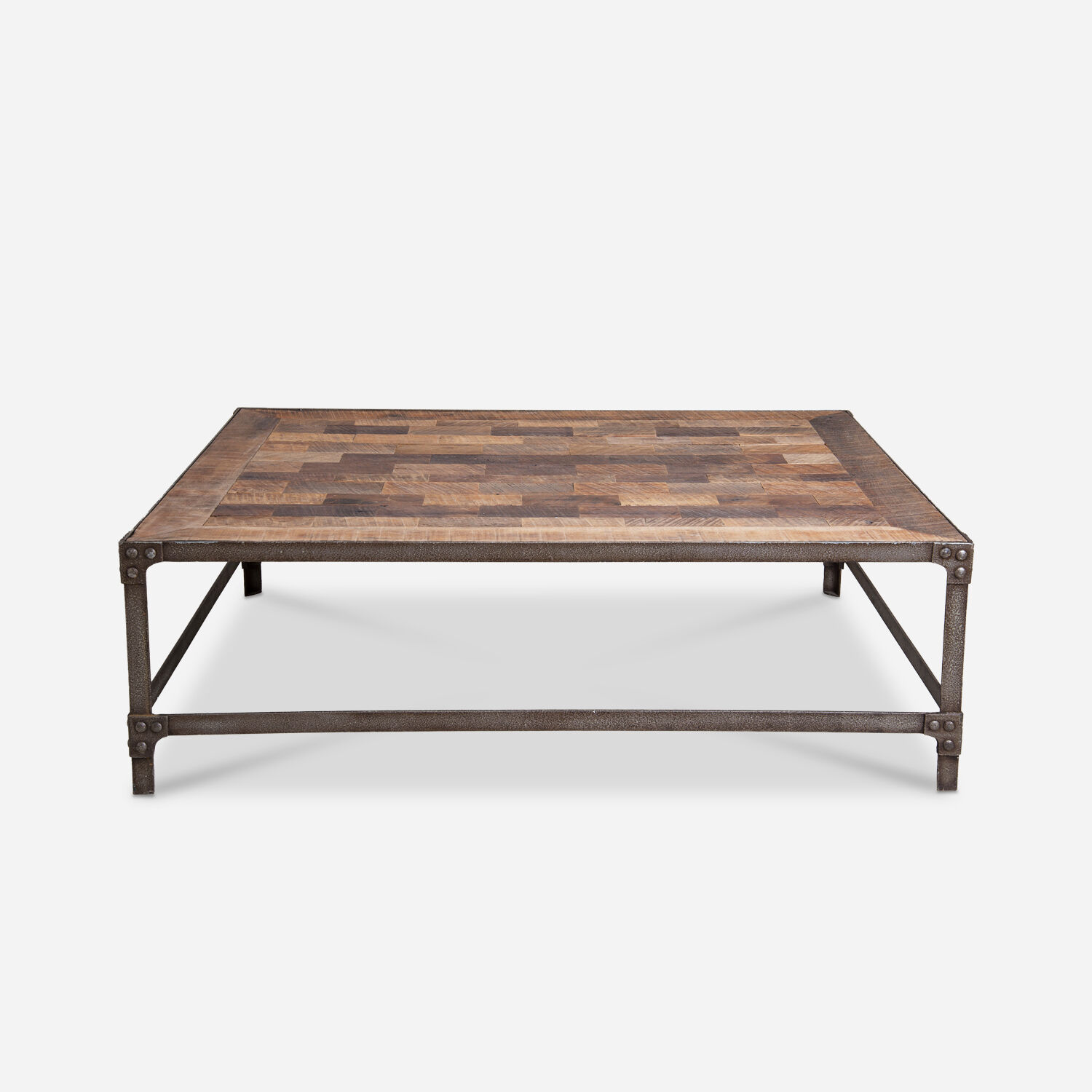 Mesa De Centro Madera Fierro