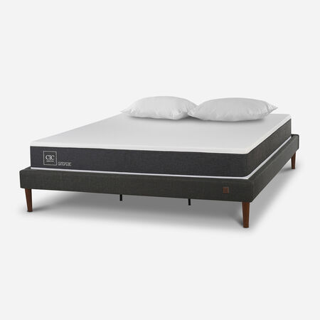 Cama Europea Curve King Ortopedic + Almohadas