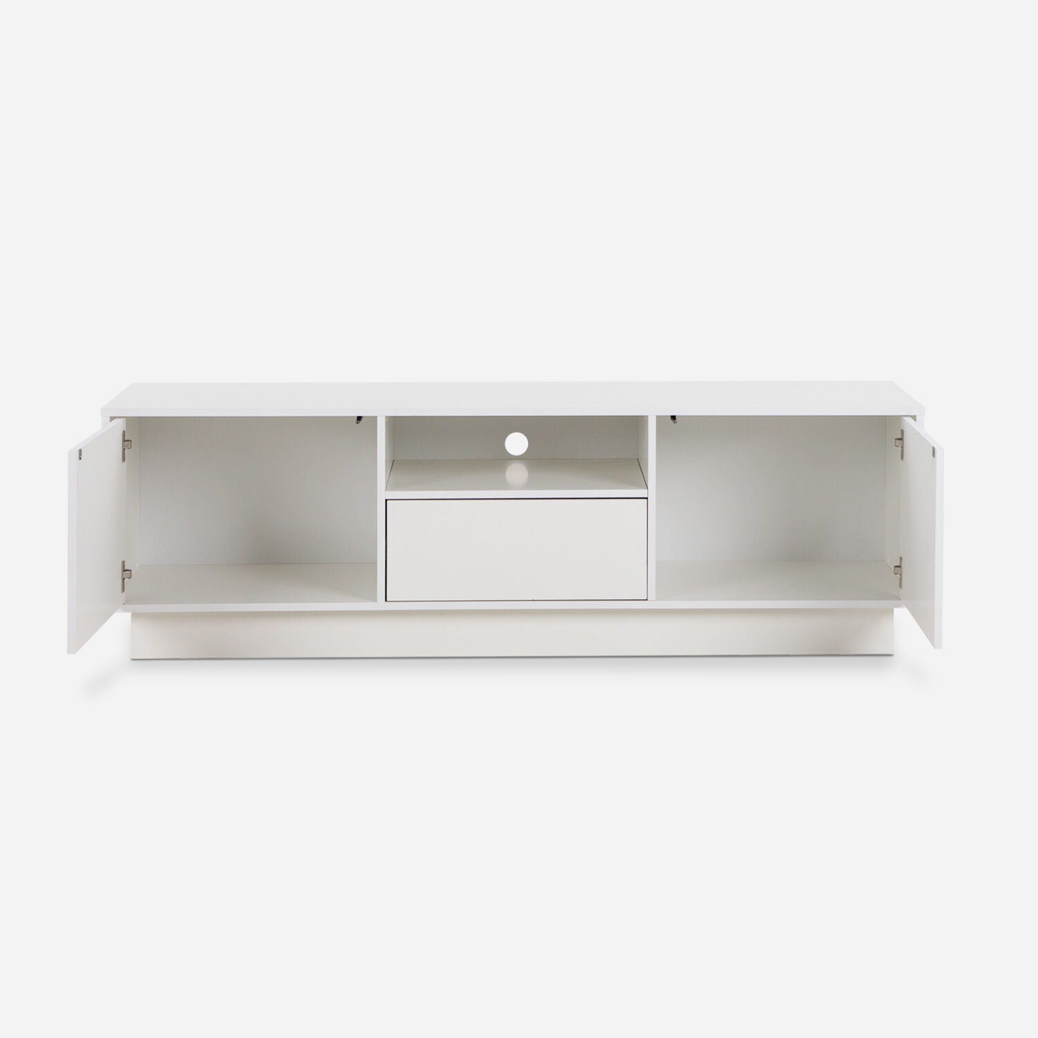 Rack Tv 70" 2 Puertas 1 Cajón Blanco