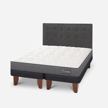 Cama Europea 2 Plazas Anatomic Base Dividida + Respaldo &Eacute;ufrates