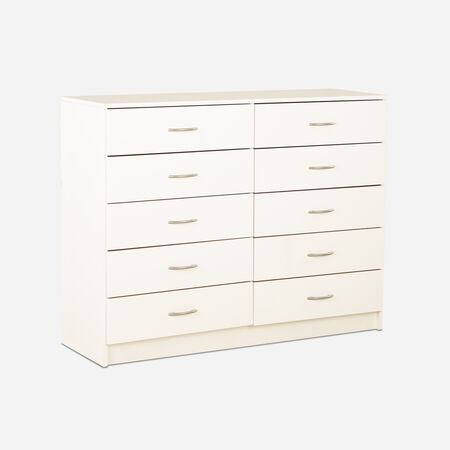 C&oacute;moda Standford 10 Cajones Blanco