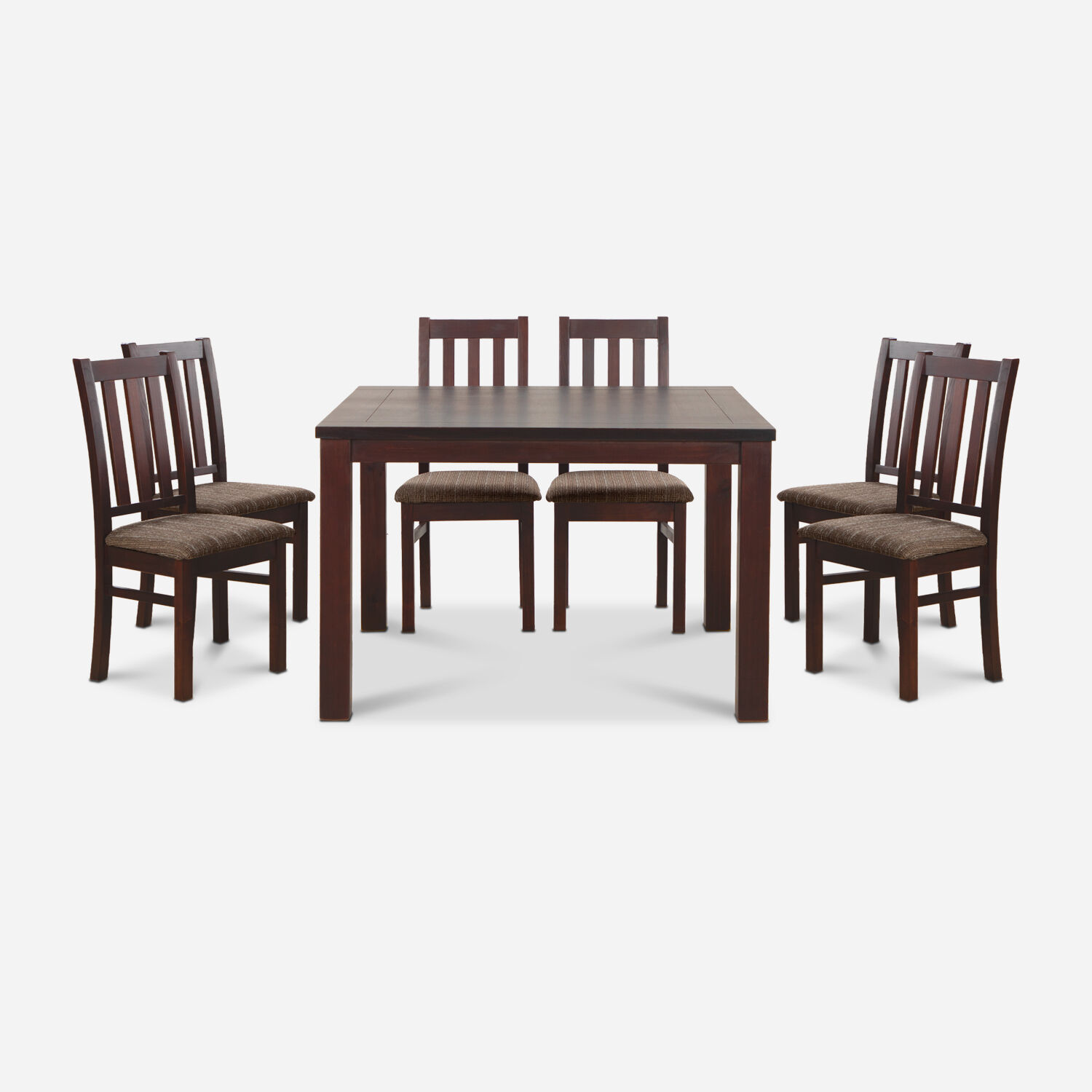 Comedor 8 Sillas &Ntilde;uble Caramelo - Tela Caf&eacute;