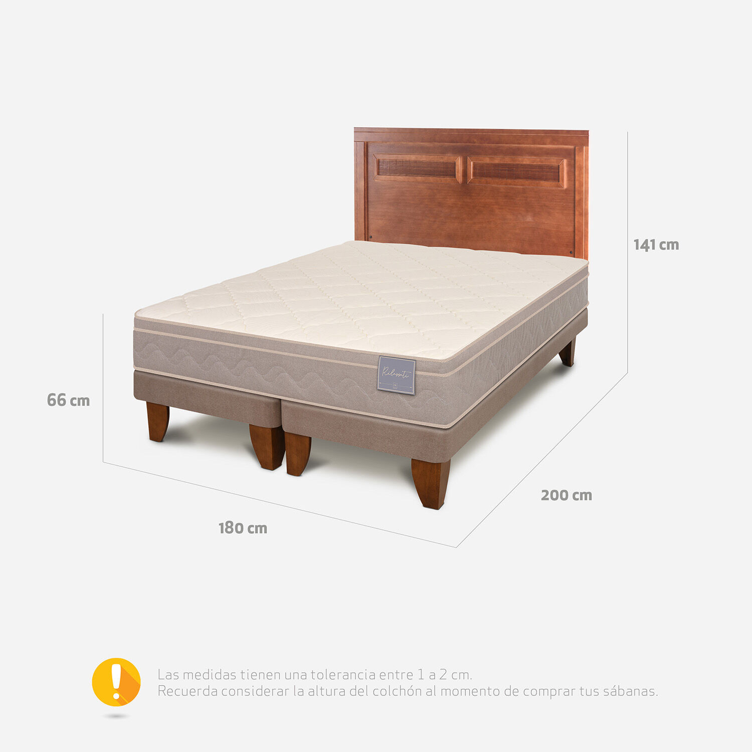 Cama Europea King Rilassati + Respaldo Milán