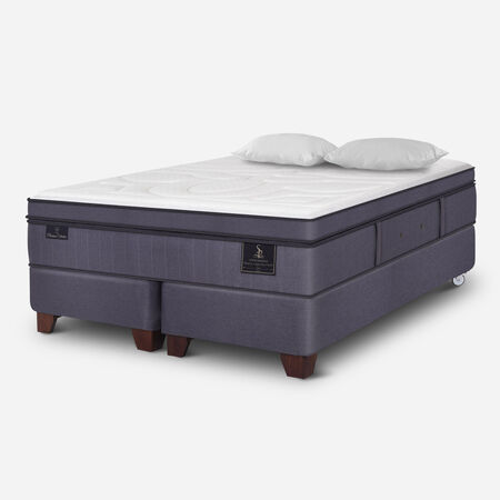 Box Spring King Super Premium + Almohadas