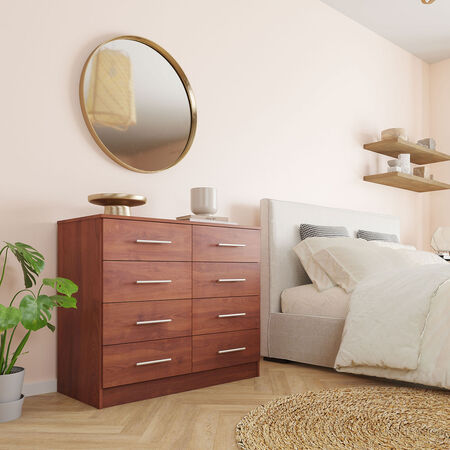 C&oacute;moda 8 Cajones Polux Cerezo