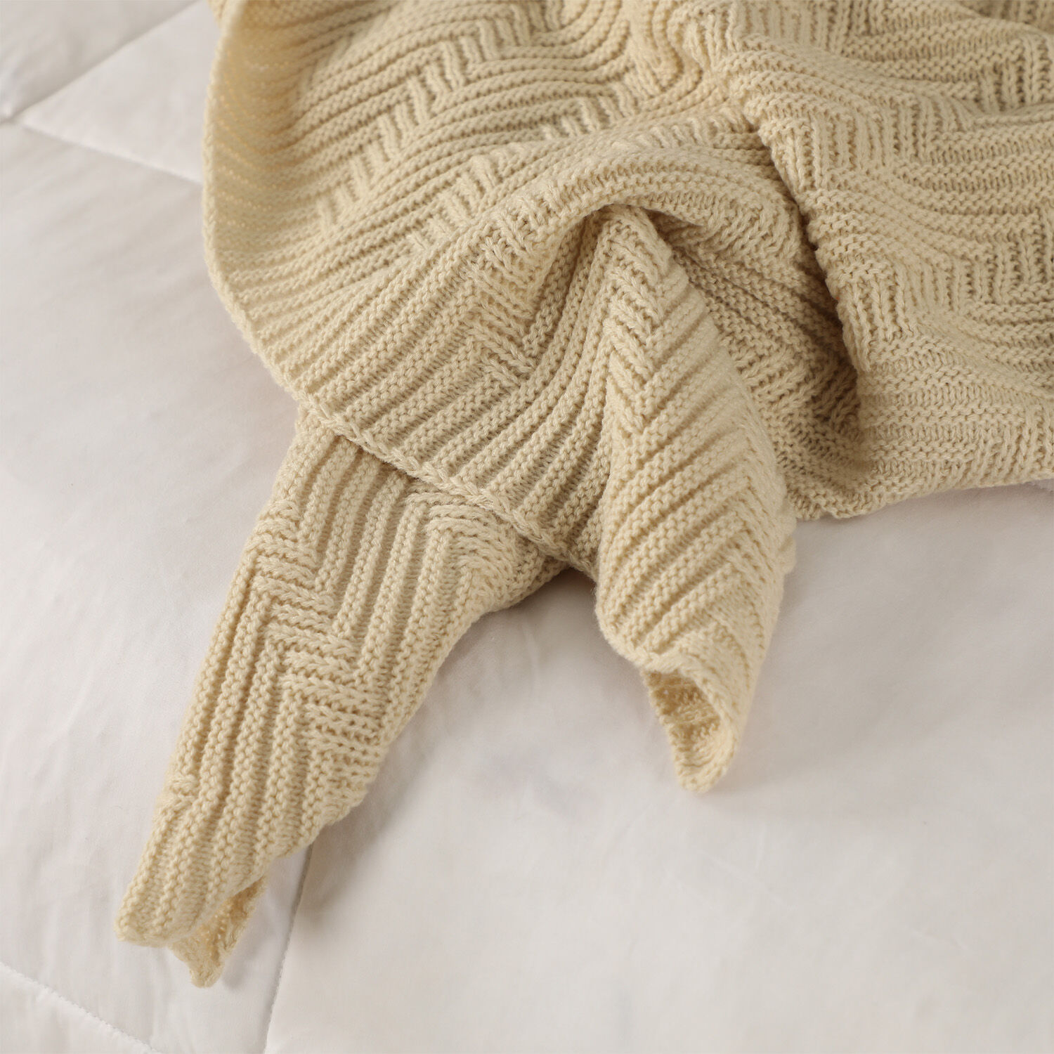 Manta Espiga Taupe