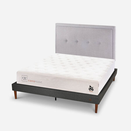 Cama Europea Curve 2 Plazas Cocopedic + Respaldo Ganges