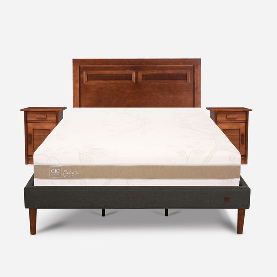 Cama Europea Curve King Rilassati Smart + Set Milán