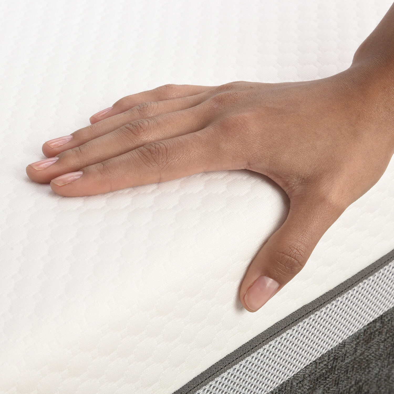 Cama Europea 2 Plazas Ortopedic Advance Base Normal + Respaldo Torino Mostaza