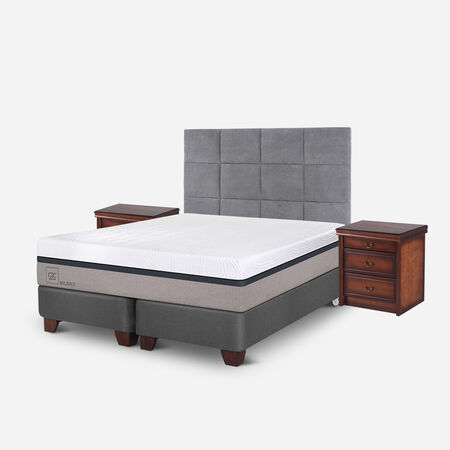 Box Spring King Balance + Set T&aacute;mesis