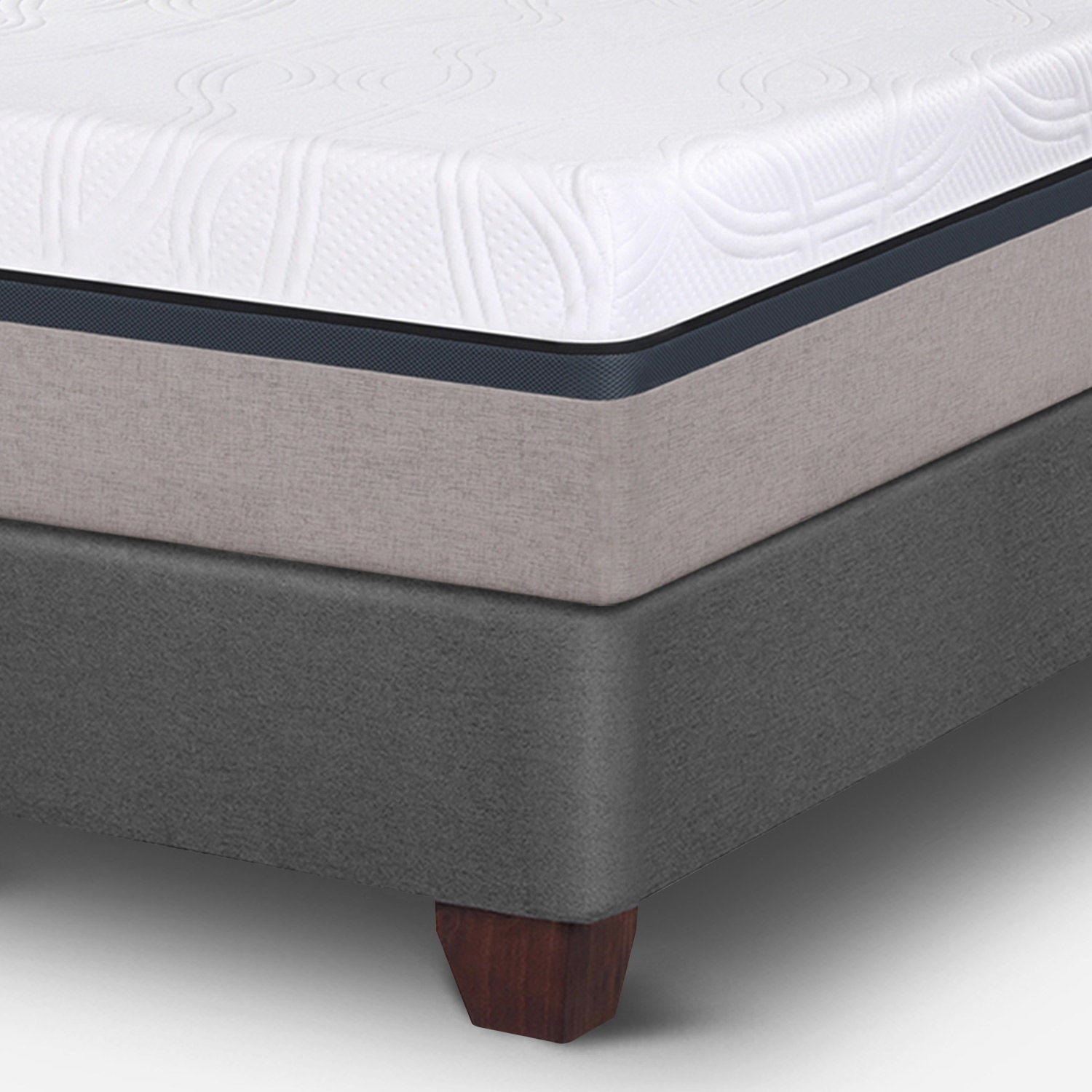 Box Spring 2 Plazas Balance Base Dividida + Plum&oacute;n