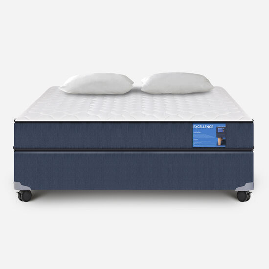 Cama Americana 2 Plazas Excellence + Almohadas