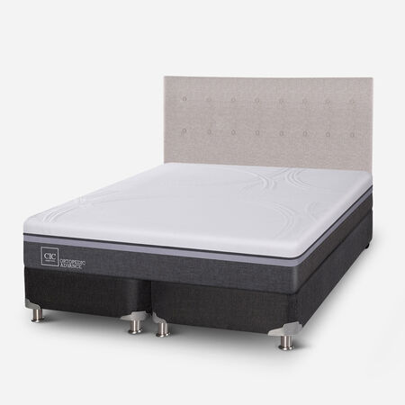 Box Spring King Ortopedic Advance 5 Zonas + Respaldo Tigris