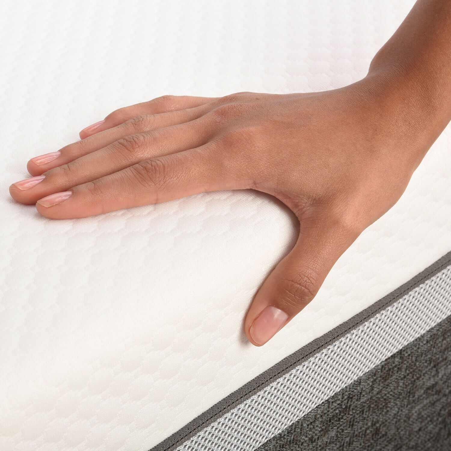 Cama Europea 2 Plazas Base Dividida Ortopedic Advance + Respaldo Dublín Caramel