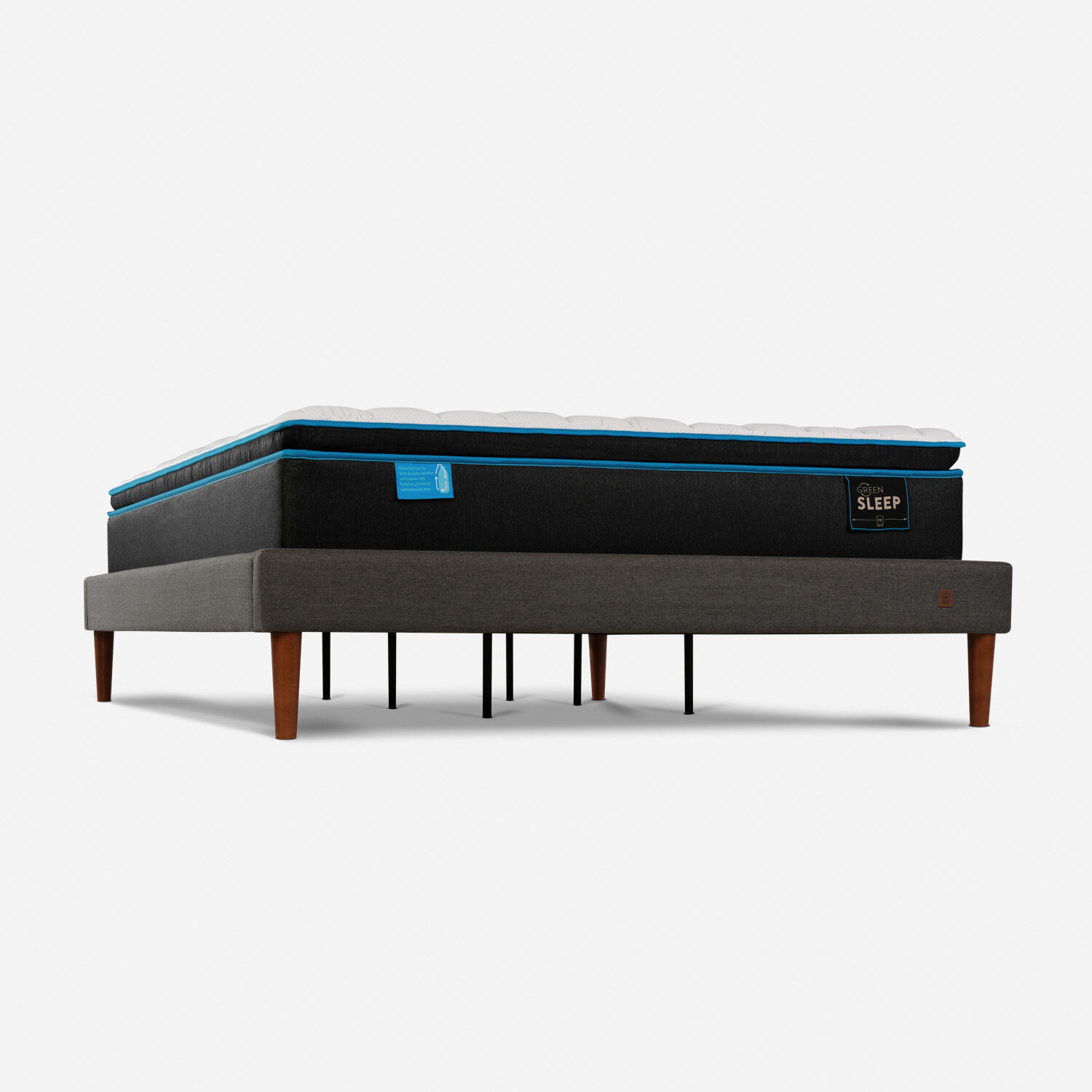 Cama Europea Curve King Green Sleep 