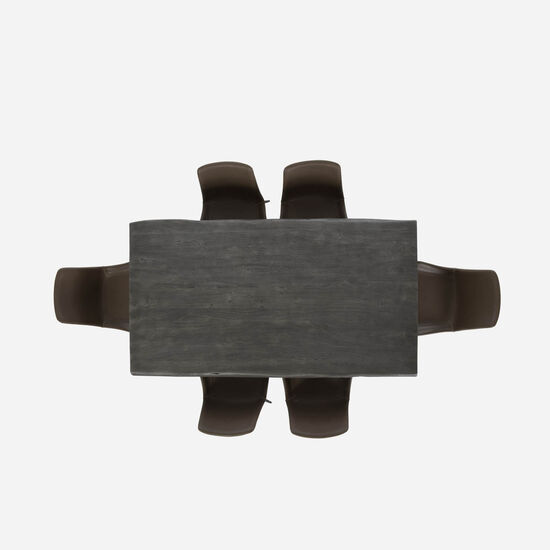Comedor Florencia Gris + 6 Sillas Pyramid Gris