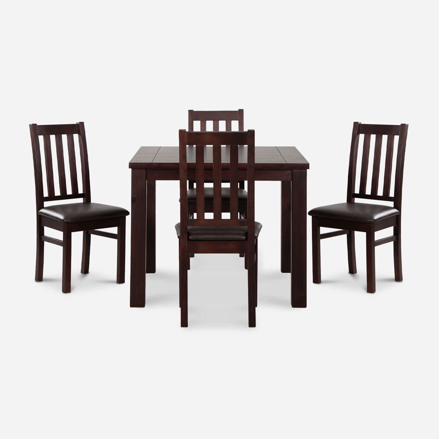 Comedor 4 Sillas &Ntilde;uble Chocolate - Caf&eacute;