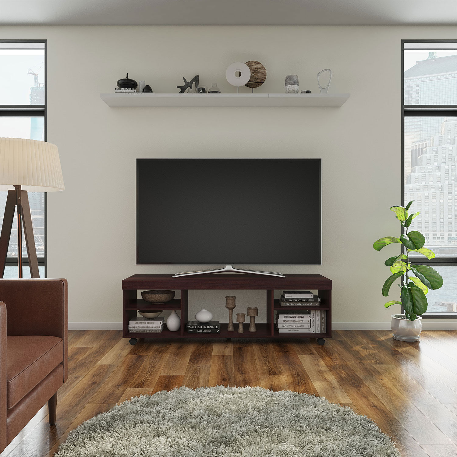 Rack Tv 50" Luco Chocolate