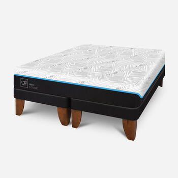 Cama Europea King Smart Green Base Dividida