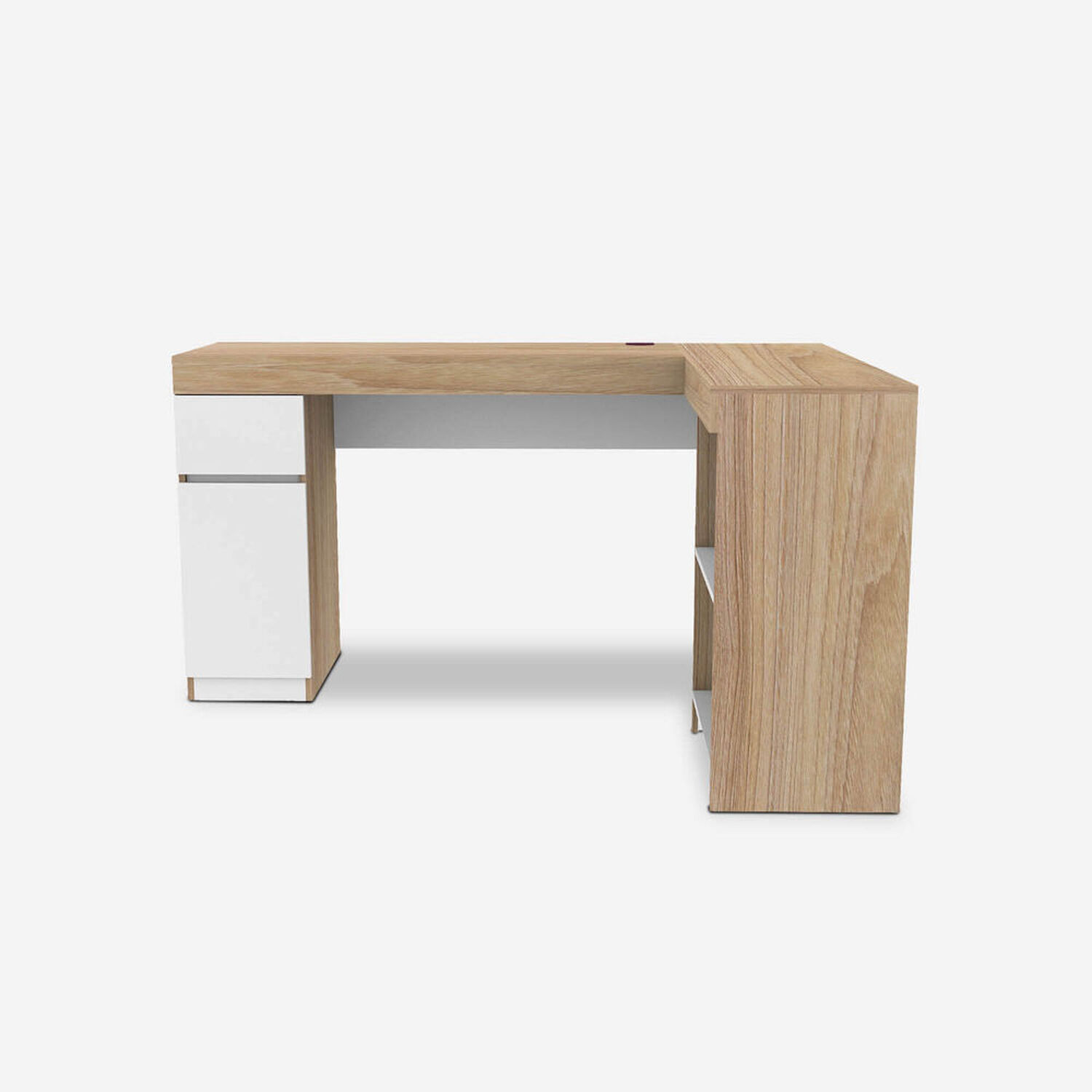 Escritorio Esquinero Olmo Blanco Palermo