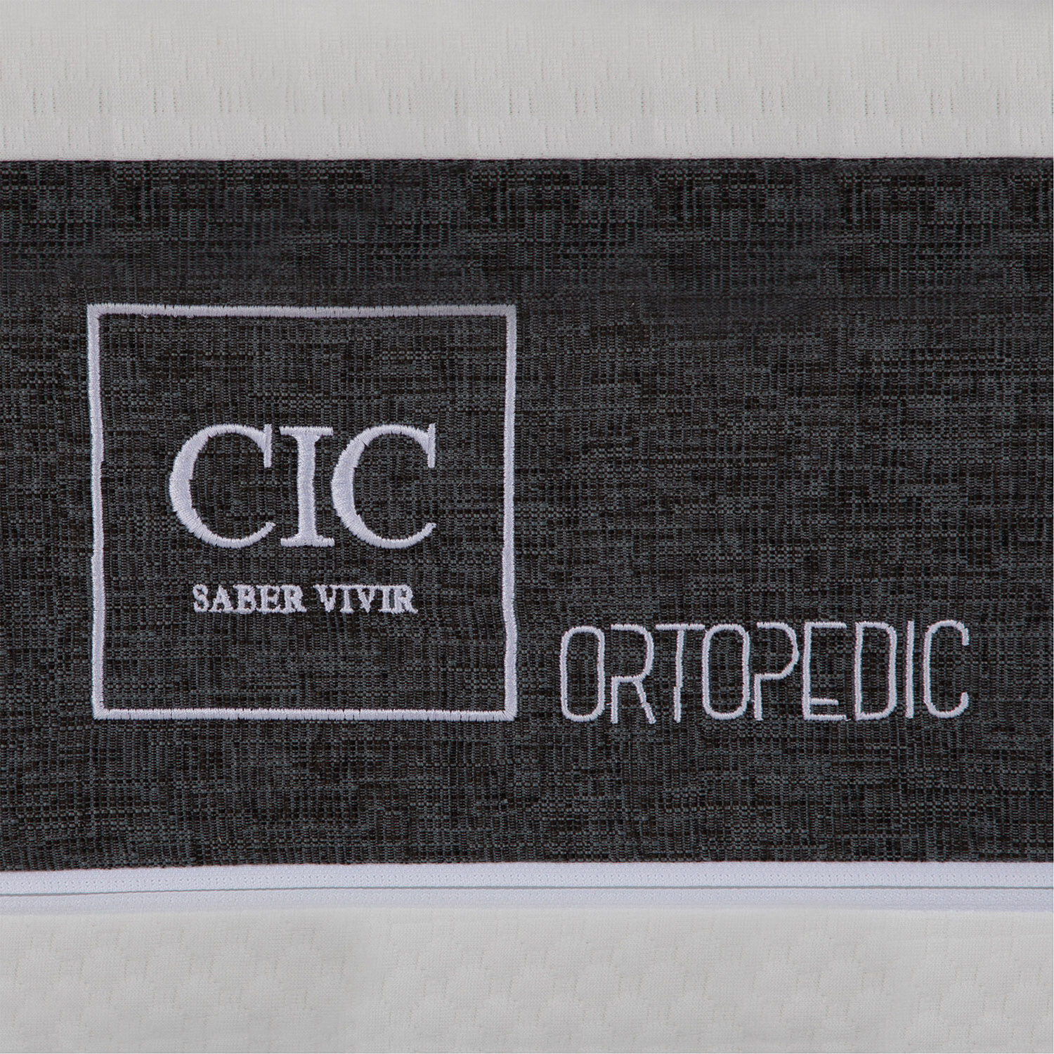 Cama Europea 2 Plazas Ortopedic + Respaldo Gales Gris