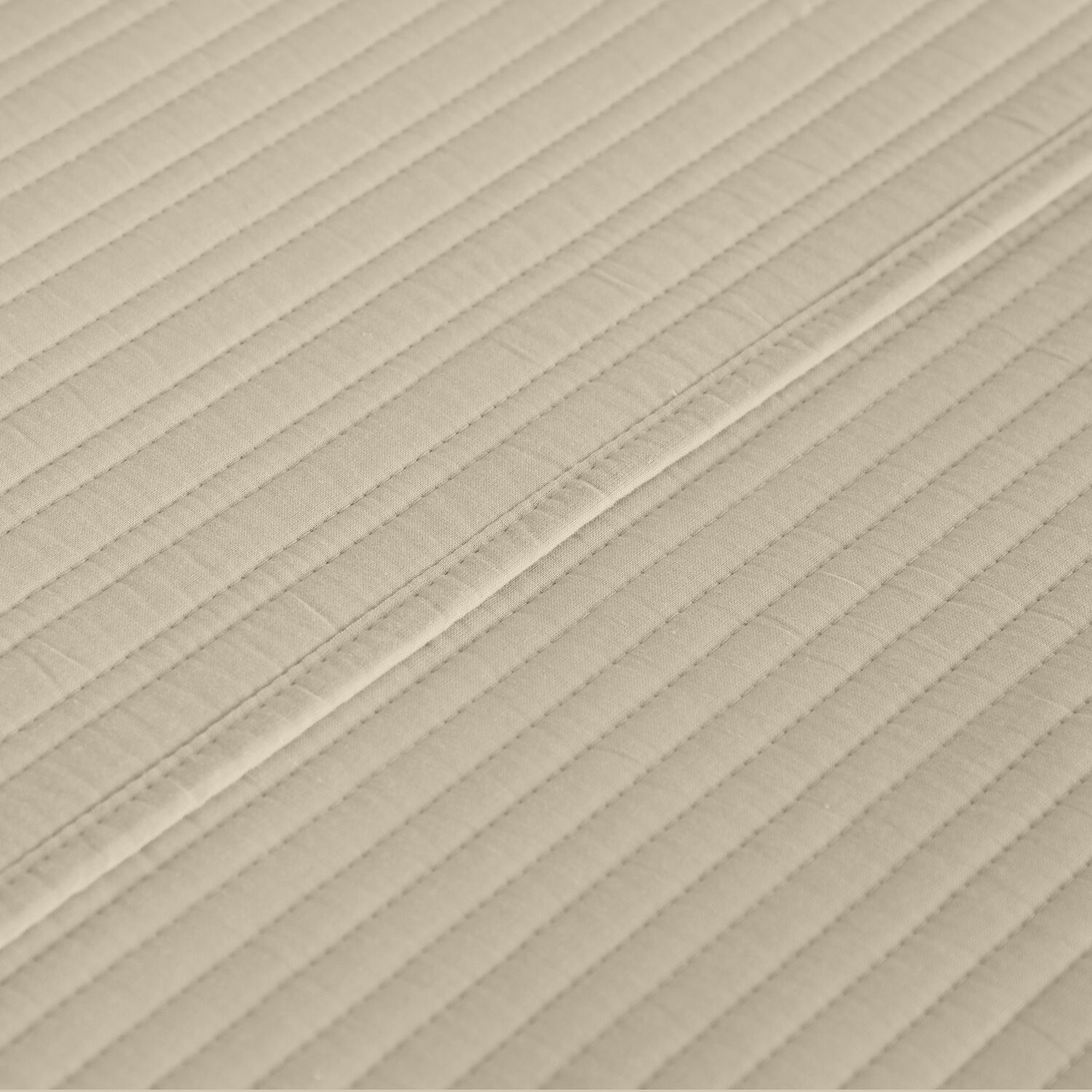 Quilt 2 Plazas Algodón Taupe
