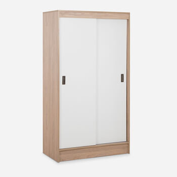 Clóset Caburgua 2 Puertas Corredera Olmo Alpino Blanco