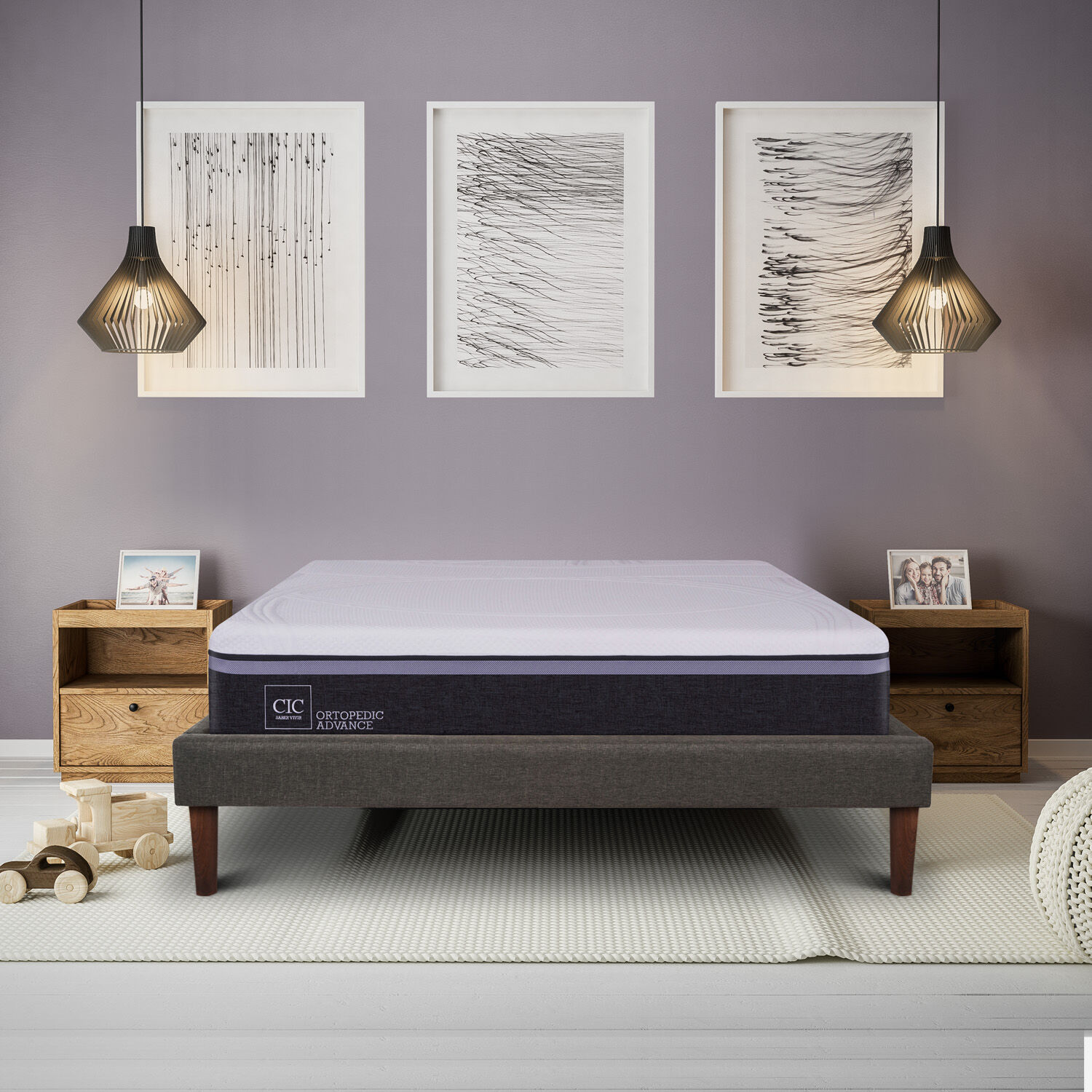 Cama Europea Curve 2 Plazas Ortopedic Advance