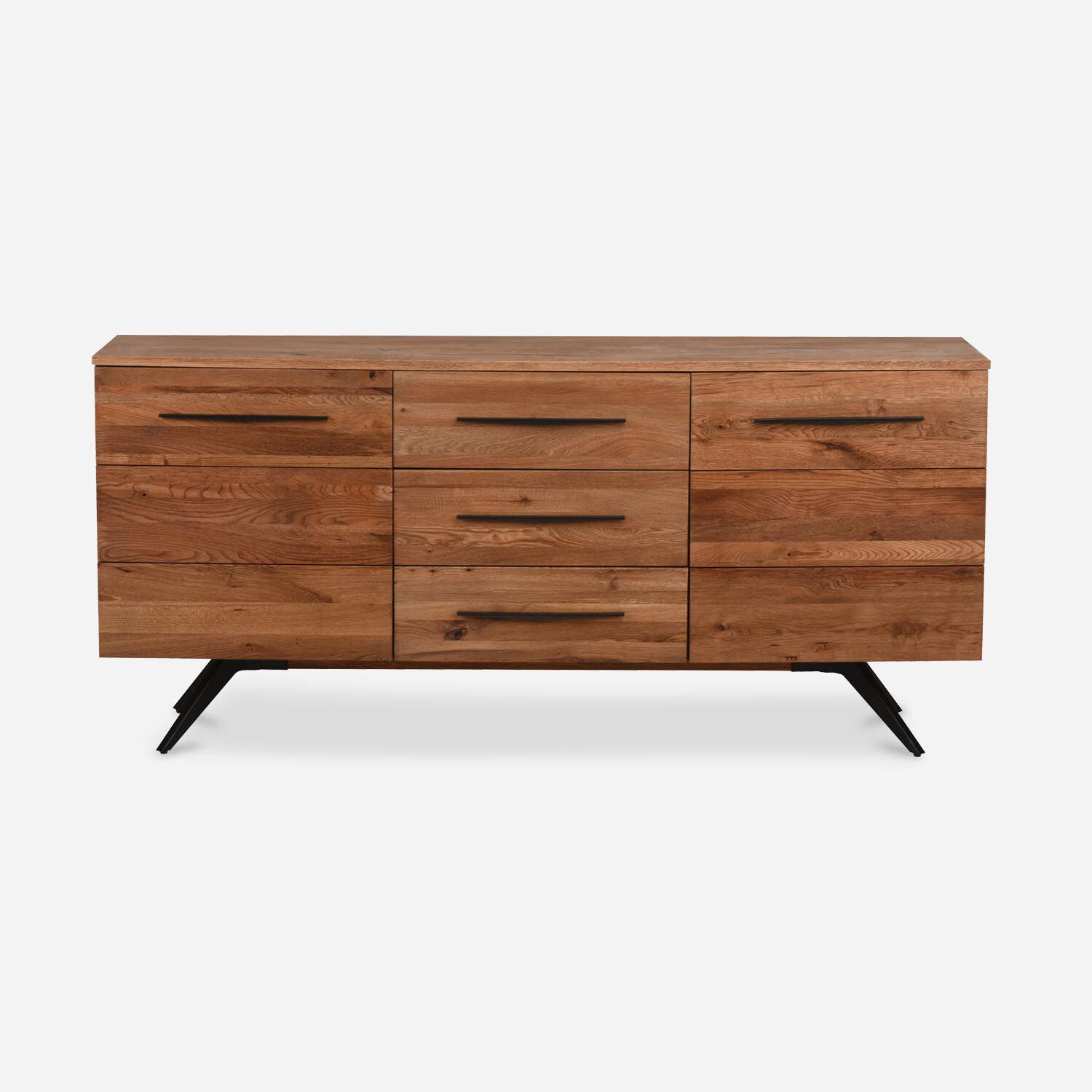 Mesa De Arrimo 2 Puertas 3 Cajones Cross