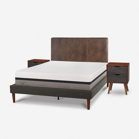 Cama Europea Curve 2 Plazas Balance + Set Baker