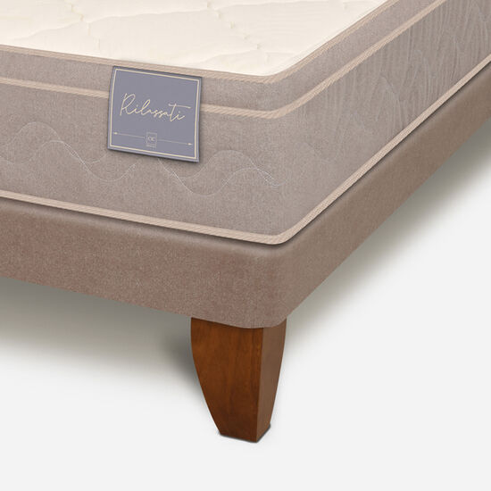 Cama Europea 2 Plazas Base Dividida Rilassati + Respaldo Múnich