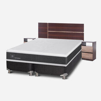 Box Spring King Ortopedic 5 Zonas + Set Enio