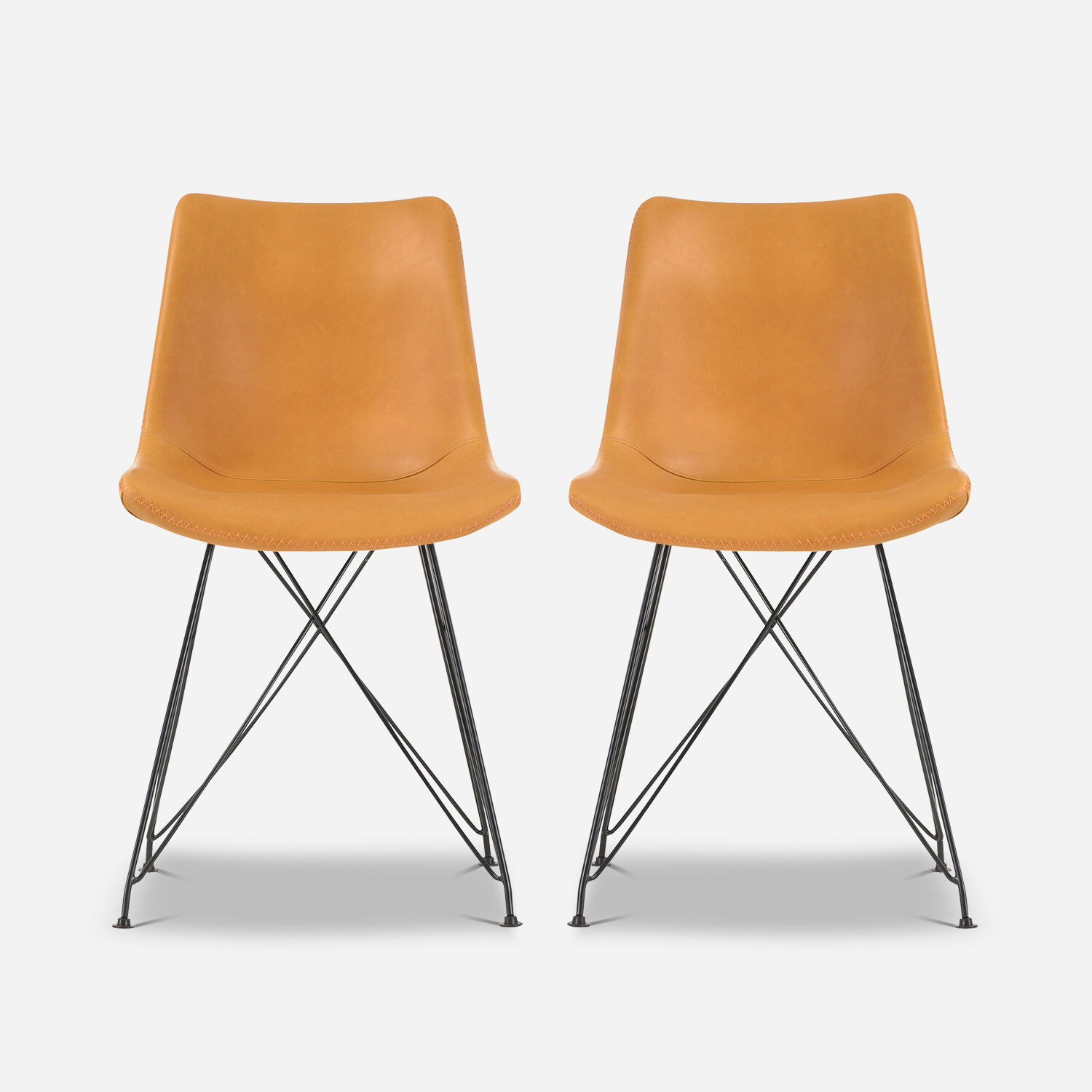Par de Sillas Albany Camel