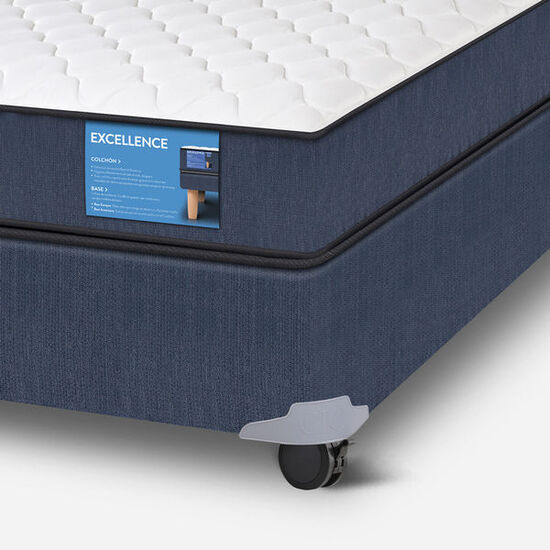 Cama Americana 1 Plaza Excellence + Almohada + Plumón