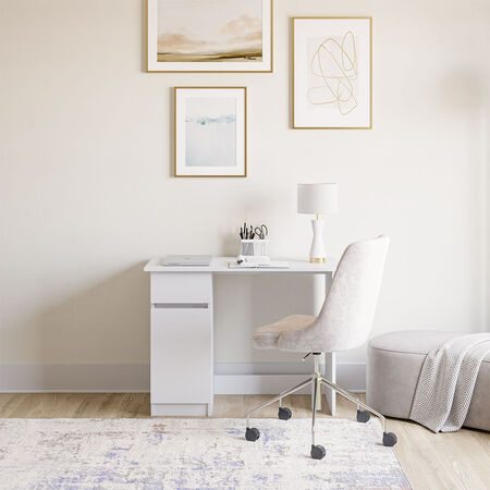 Escritorio 1 Puerta 1 Caj&oacute;n New Blanco