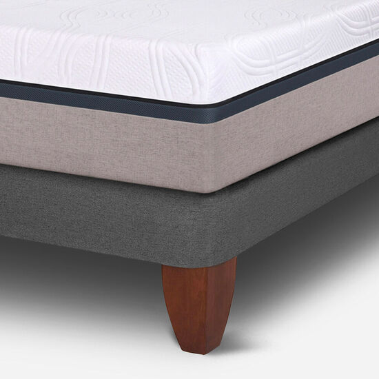 Cama Europea King Balance Advance + Almohadas Down Alternative