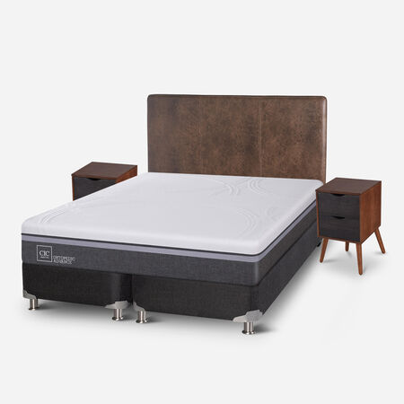 Box Spring King Ortopedic Advance 5 Zonas + Set Baker