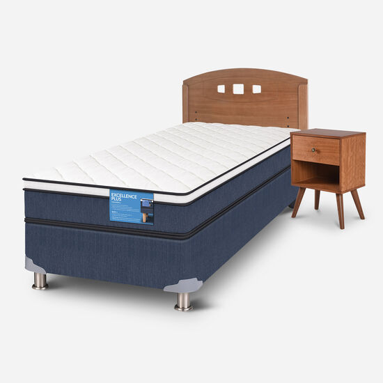 Cama Americana 1.5 Plazas Excellence Plus + Set Gales