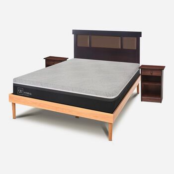 Cama 2 Plazas Hybrid + Set New Dublín Choc