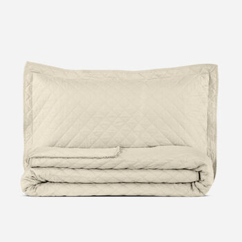 Quilt 2 Plazas Polycotton Taupe