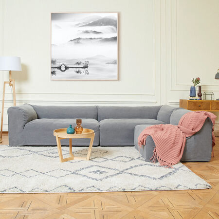 Sof&aacute; Seccional Relax Gris