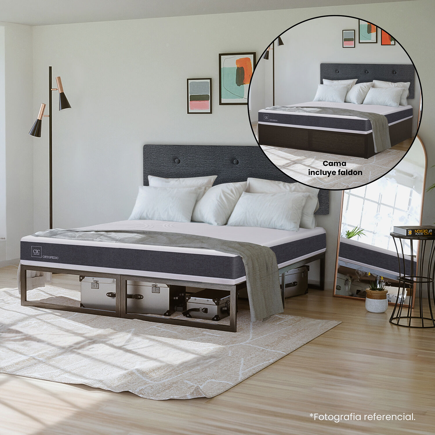 Cama Iron Smart 2 Plazas Ortopedic