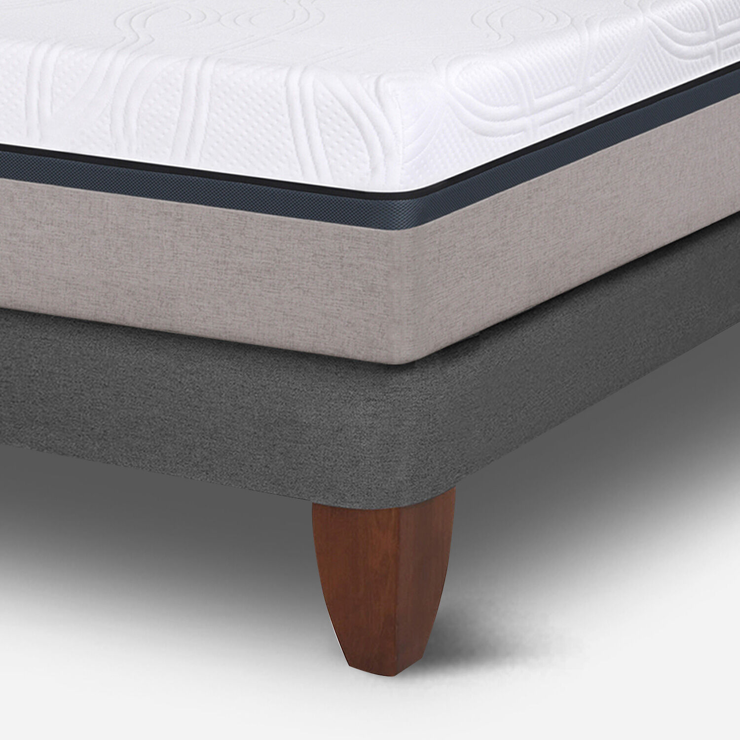 Cama Europea King Balance + Respaldo Támesis