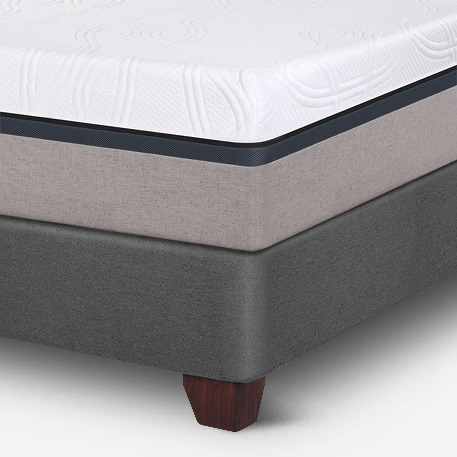 Box Spring 2 Plazas Balance Base Dividida + Set T&aacute;mesis