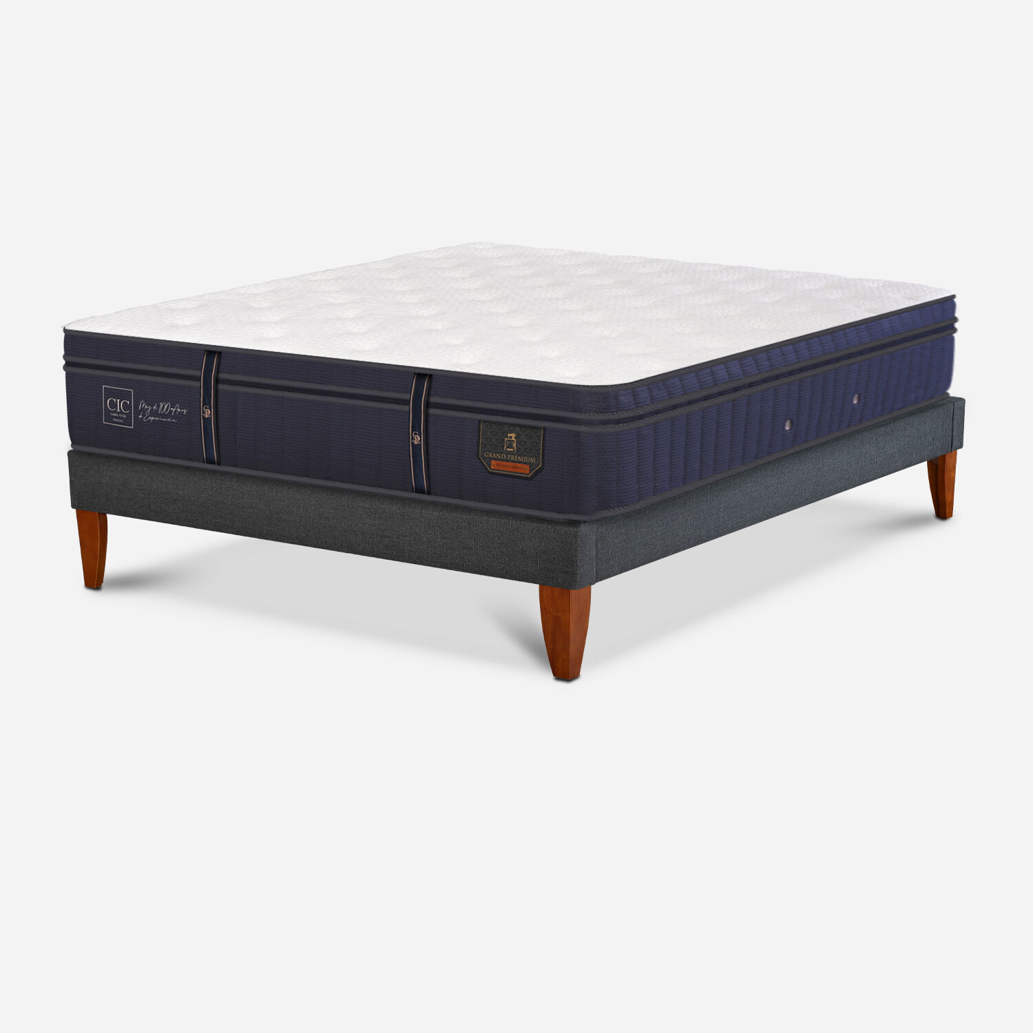 Cama Europea Box 2 Plazas Grand Premium